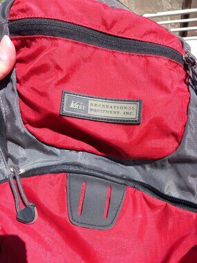 REI Red and Grey Traverse Backpack